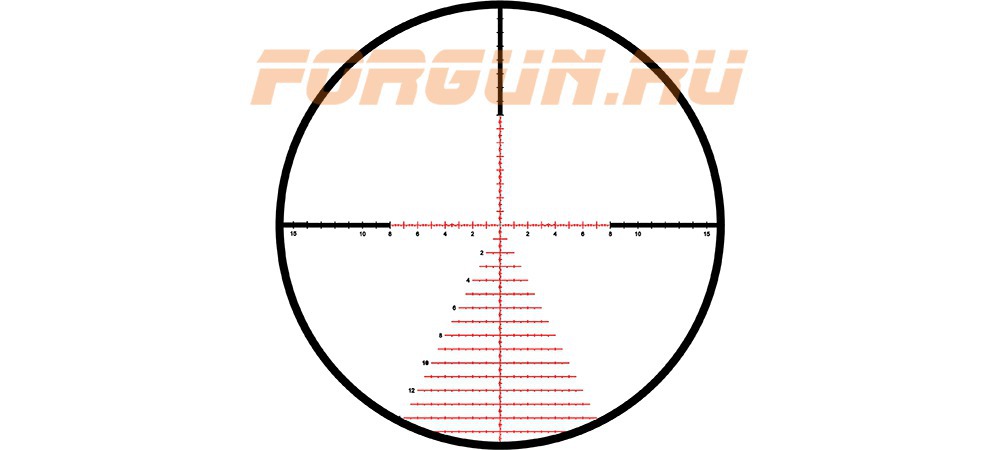 Сетка SKMR4 в прицеле Kahles K525i DLR 5-25x56, SKMR4, 1 см/100 м, CCW, лев. (10677)